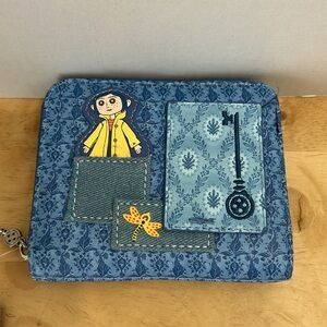 Coraline Patchwork Denim Accordion Wallet